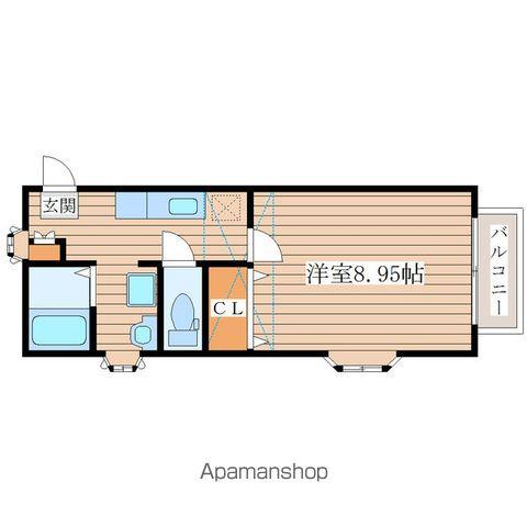 コリーヌ南光台Ⅰ番館(1K/1階)の間取り写真