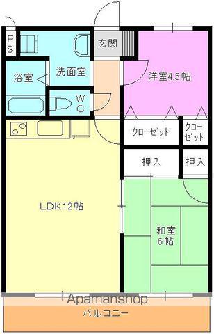 プルミエール(2LDK/2階)の間取り写真