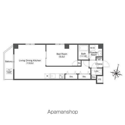 KENEDIX千葉中央(1LDK/5階)の間取り写真