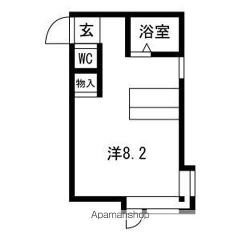 AMS文京台南町19B(ワンルーム/2階)の間取り写真