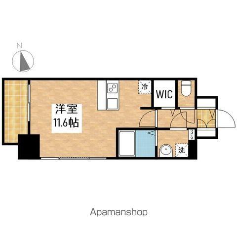 プレサンスジェネ葵(1K/6階)の間取り写真