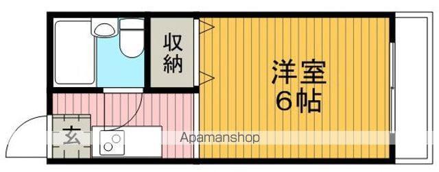 小谷ハイツ(1K/1階)の間取り写真