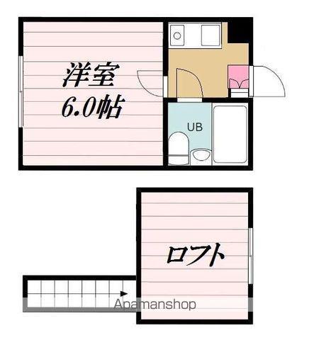 カーサ・グランデC棟(1K/2階)の間取り写真