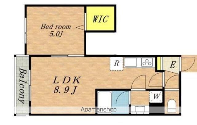 アーベル西小岩(1LDK/2階)の間取り写真