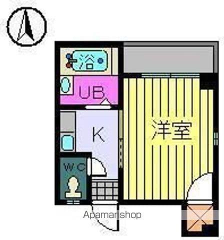キャンパスKREIS(1K/3階)の間取り写真