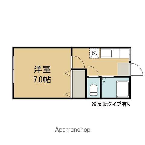 レジデンス185(1K/1階)の間取り写真