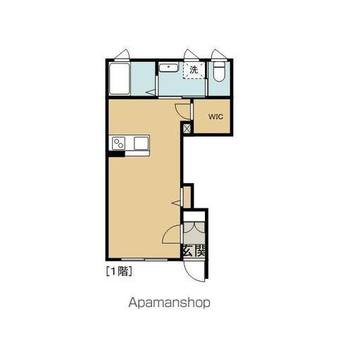 メゾンしらいし(1K/1階)の間取り写真