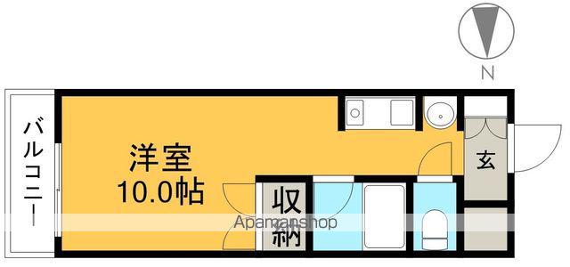 ヴィラージュ葛島(ワンルーム/3階)の間取り写真