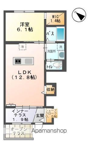 グランリヴィエールⅡ(1LDK/1階)の間取り写真