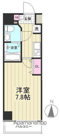 MAXIV西川口AZ DUE(1K/2階)の間取り写真