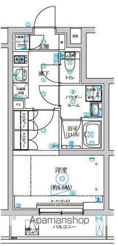 セジョリ中野富士見町(1K/3階)の間取り写真