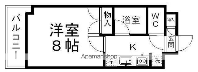 コージーコートこもれび館(1K/6階)の間取り写真