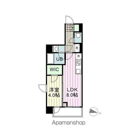 シーズンフラッツ一番町(1LDK/7階)の間取り写真