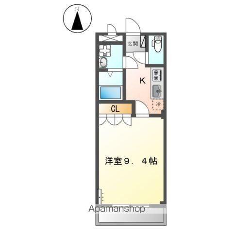 グローリアスⅡ番館(1K/1階)の間取り写真