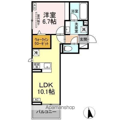 VERITE(1LDK/3階)の間取り写真