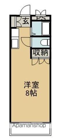 パールメゾン・宮川(ワンルーム/2階)の間取り写真