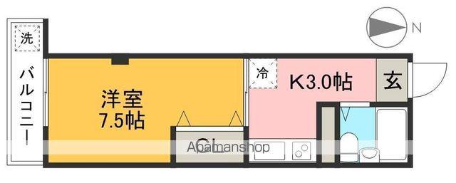 コーポ葉山(1K/1階)の間取り写真