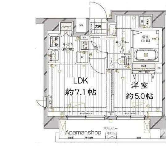 REGALIZ高円寺Ⅱ(1LDK/7階)の間取り写真