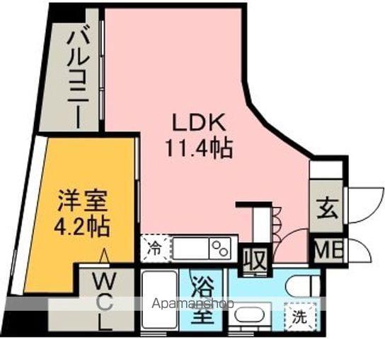 CHATEAU&HOTEL MEIEKI-MINAMI2ND(1LDK/10階)の間取り写真