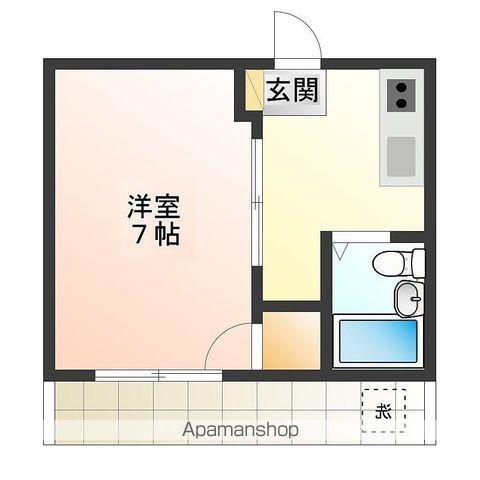 コーポ岡本(1K/2階)の間取り写真