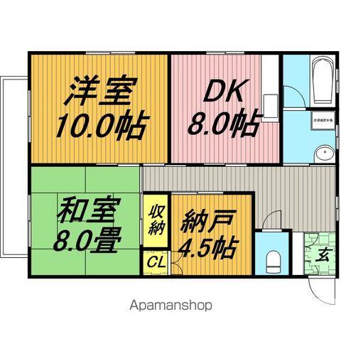 メゾンドソレイユ(3DK/2階)の間取り写真