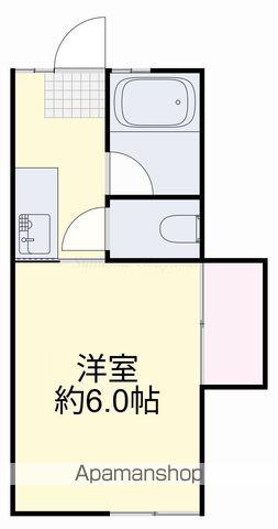 プレール高柳 1(1K/2階)の間取り写真