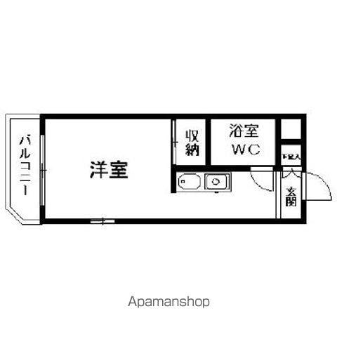 菱和パレス世田谷代田(ワンルーム/3階)の間取り写真