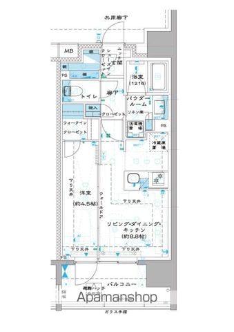 オーパスレジデンス中板橋(1LDK/3階)の間取り写真