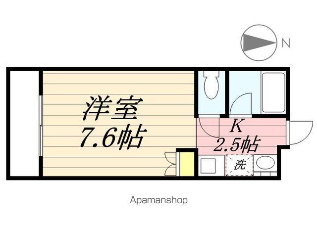 フィレンツェ岐阜(1K/1階)の間取り写真