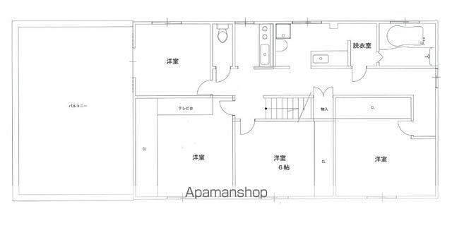 草津町3階(4K/3階)の間取り写真