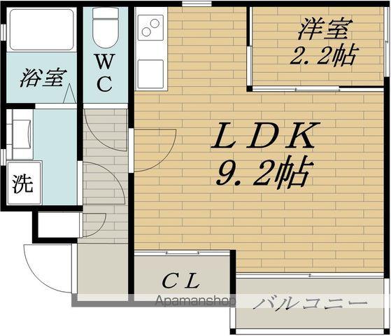 RIFF阪急神崎川(1LDK/1階)の間取り写真