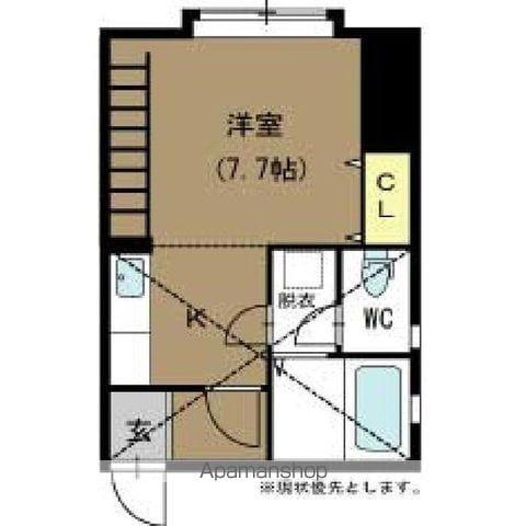 サンフレンド女池(ワンルーム/2階)の間取り写真