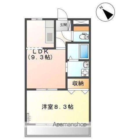 エトワール(1LDK/1階)の間取り写真