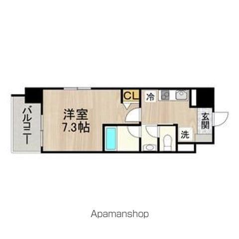 CITY SPIRE 名古屋本陣(1K/11階)の間取り写真