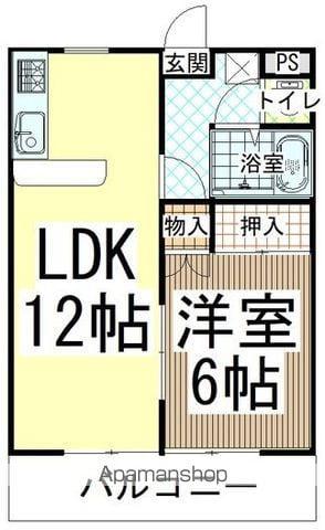 日昇コーポラスⅠ(1LDK/2階)の間取り写真