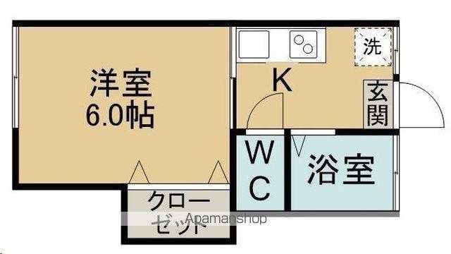 コーポ相沢(1K/1階)の間取り写真