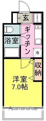 望月ハイツ(1K/2階)の間取り写真
