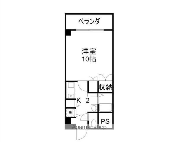 サルヴァトーレ曙(1K/3階)の間取り写真