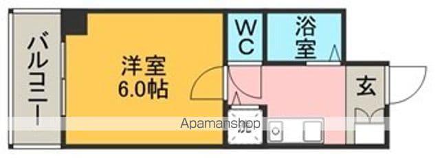 モア・フィールド箱崎Ⅱ(1K/11階)の間取り写真