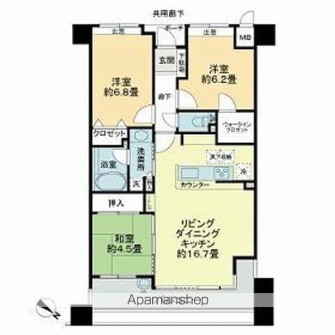 ヒューマインド博多アーバニスタ(3LDK/14階)の間取り写真