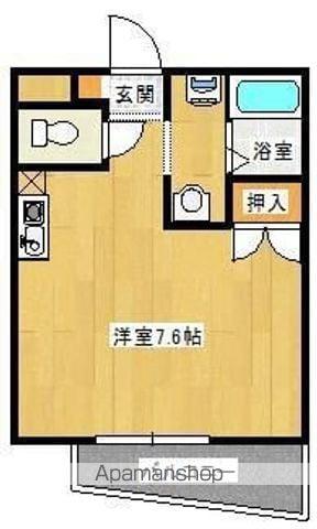 ハッピービル(ワンルーム/4階)の間取り写真