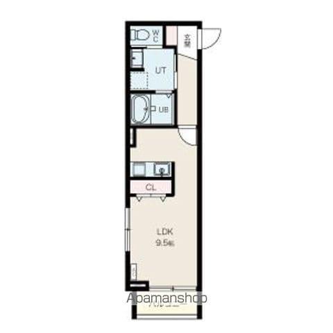 ノース VILLAGE 一宮(ワンルーム/3階)の間取り写真