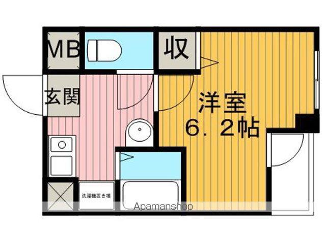 コーポ蛍池東(1K/2階)の間取り写真