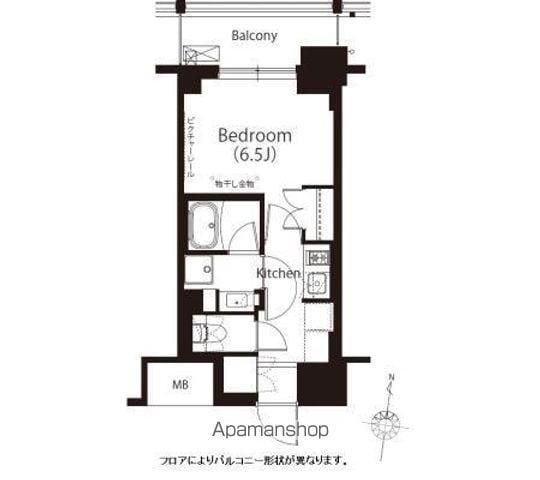 フレンシア高円寺北(1K/2階)の間取り写真