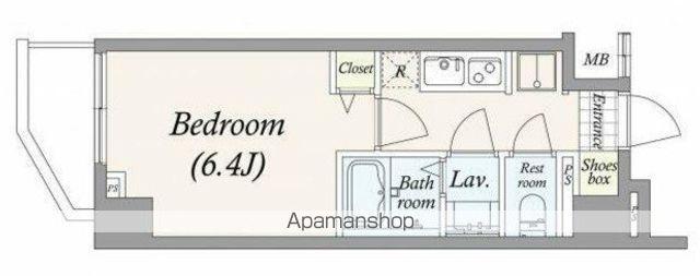 THE PASEO新小岩Ⅱ(1K/5階)の間取り写真