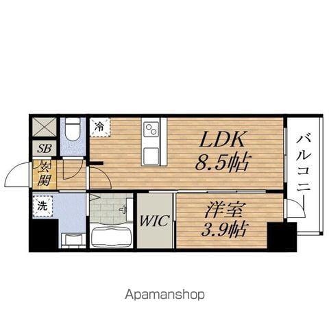 ESTEM COURT 新大阪ⅩⅦベイス(1LDK/2階)の間取り写真