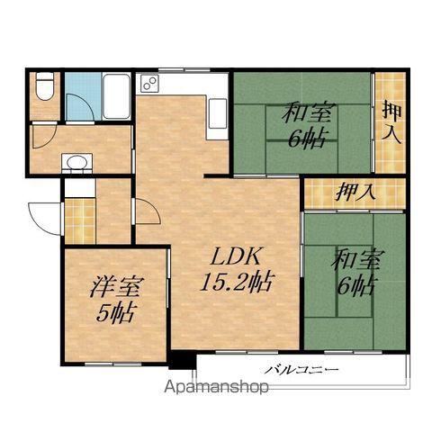 エスポワール(3LDK/3階)の間取り写真