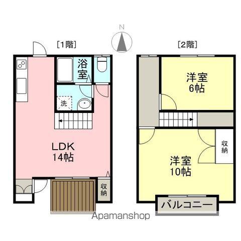 フォルテ(2LDK/2階)の間取り写真