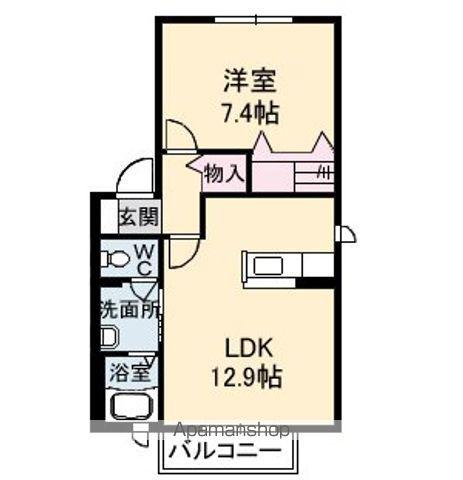 シャーメゾン昭和1(1LDK/1階)の間取り写真