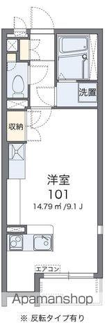 ミランダ三福Ⅲ(ワンルーム/1階)の間取り写真